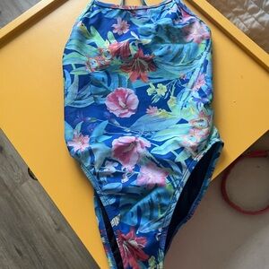 Floral Blue Swimwear